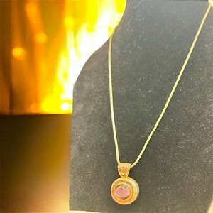 Vintage Roman Purple Stone Silver-Tone Modern Pendant Necklace!